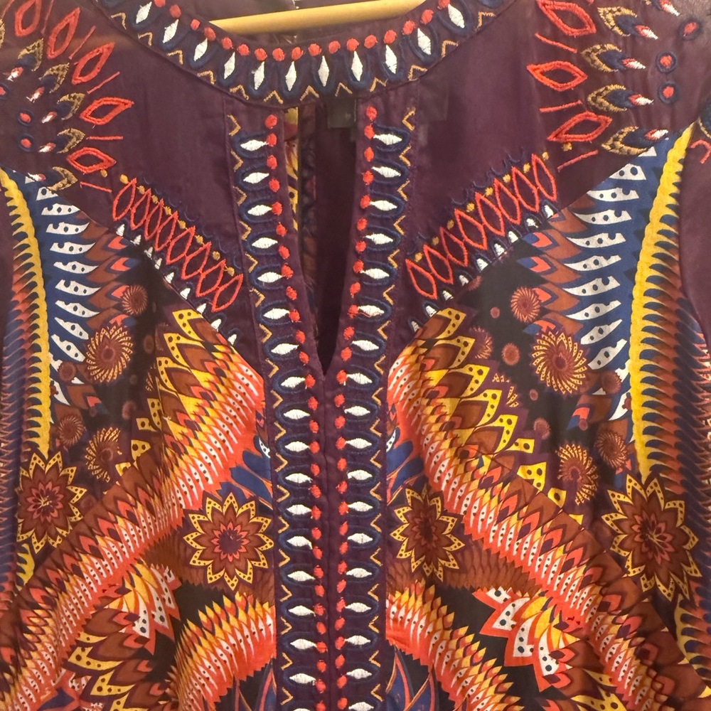 Colorful Patterned Maxi Dress - Picture 4 of 7